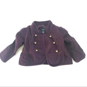 👼Baby gap purple band jacket💂🏾‍♀️
